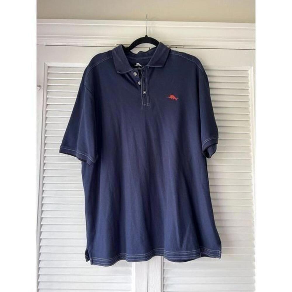 tommy bahama mens shirt polo blue size XL‎